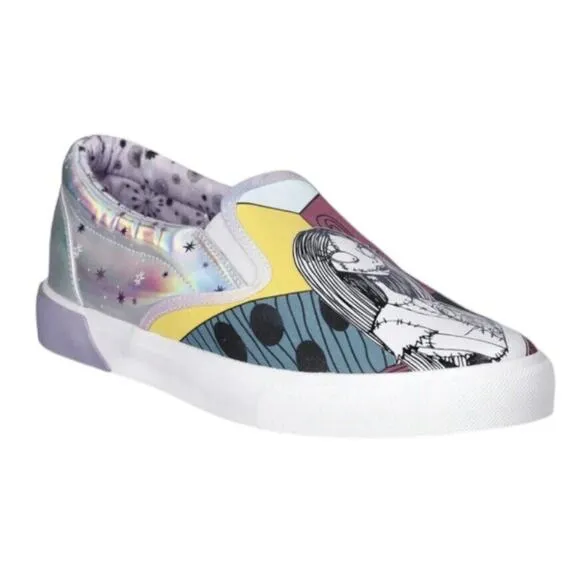 Nightmare Before Christmas Jack &amp; Sally Slip On Shoes Women's 8