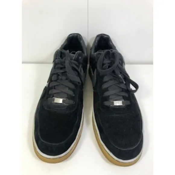 Nike Air Force 1 579962-004 Downtown Lace-Up Sneakers Black Chrome Mens US 13