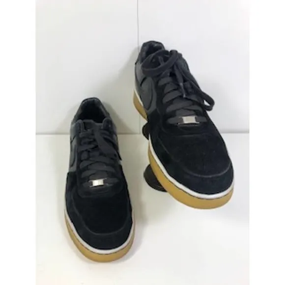 Nike Air Force 1 579962-004 Downtown Lace-Up Sneakers Black Chrome Mens US 13