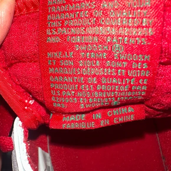 Nike Air Force 1 Low Puerto Rico 7 White and Red Sneakers Classic Low-Top Design