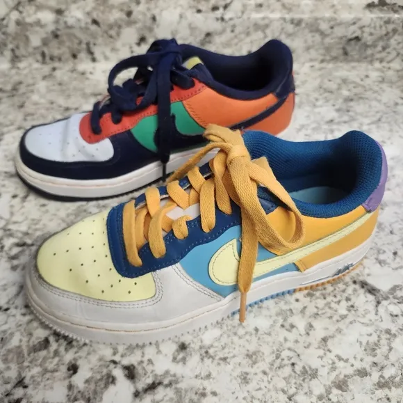 Nike Air Force 1 LV8 GS &quot;What the AF1&quot; Multi-Color FQ8368-902 Kids Size 3.5Y