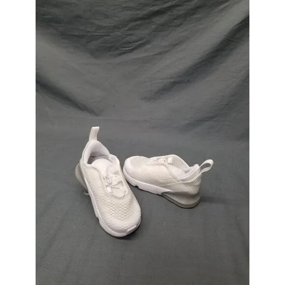 Nike Air Max 270 (TD) Slip On Sneakers Kids Size 7c White NEW IN BOX!