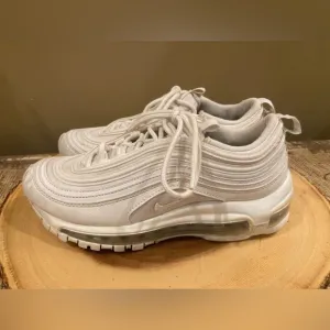 Nike Air Max 97 Shoes Size 4.5Y (Women Size 6) Triple White 921522-104