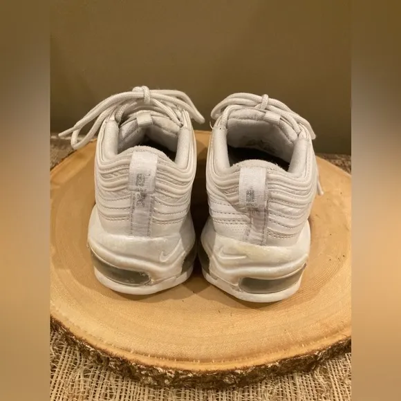 Nike Air Max 97 Shoes Size 4.5Y (Women Size 6) Triple White 921522-104