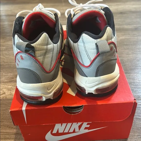 Nike Air Max Men's Gray and Red Sneakers