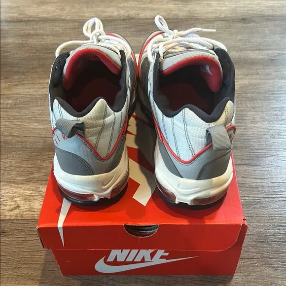 Nike Air Max Men's Gray and Red Sneakers