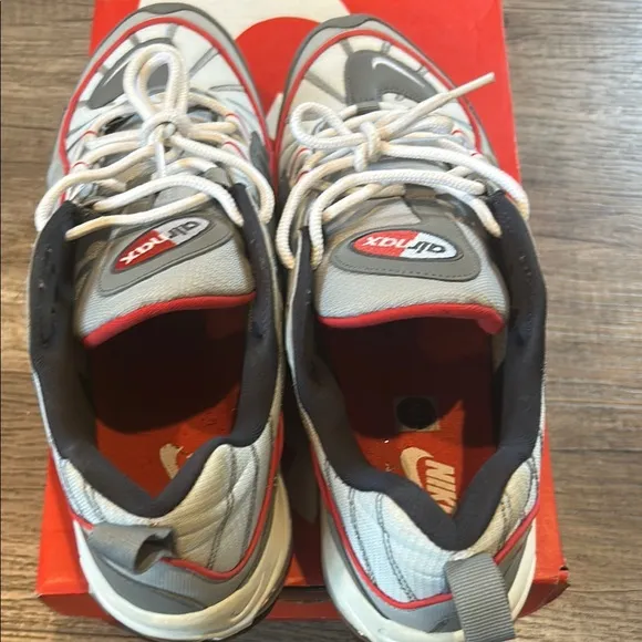 Nike Air Max Men's Gray and Red Sneakers