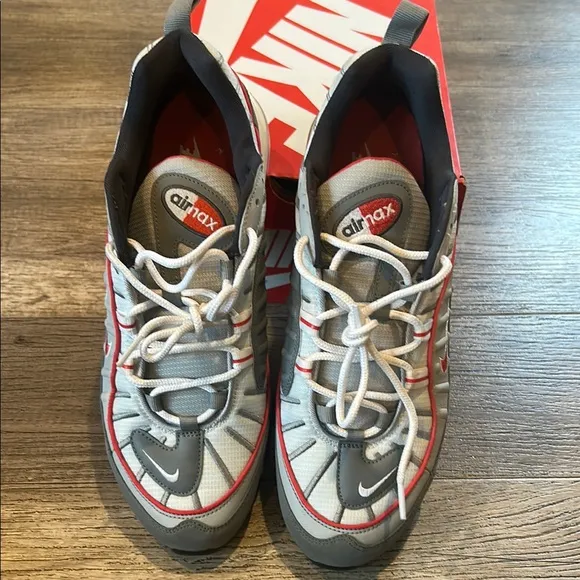 Nike Air Max Men's Gray and Red Sneakers