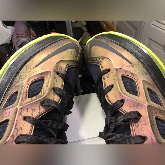Nike Air Zoom HyperPosite 2 Copper/Black/Volt 653466-607 Sz 9.