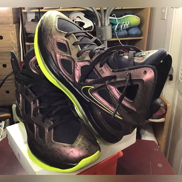 Nike Air Zoom HyperPosite 2 Copper/Black/Volt 653466-607 Sz 9.