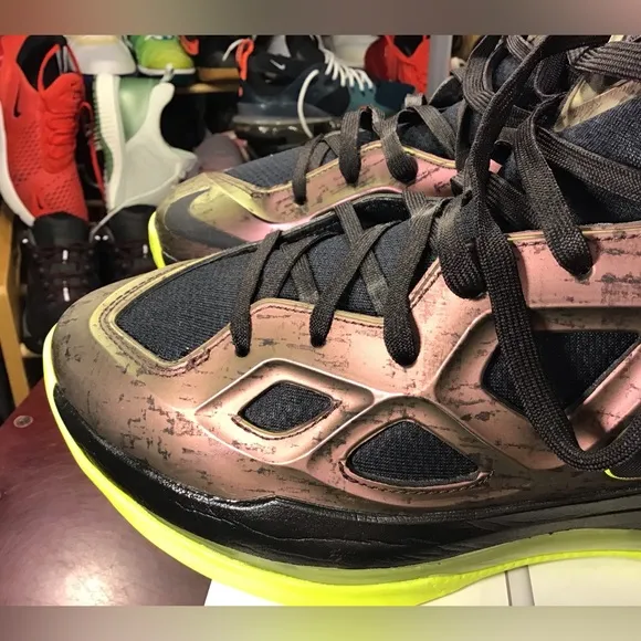 Nike Air Zoom HyperPosite 2 Copper/Black/Volt 653466-607 Sz 9.