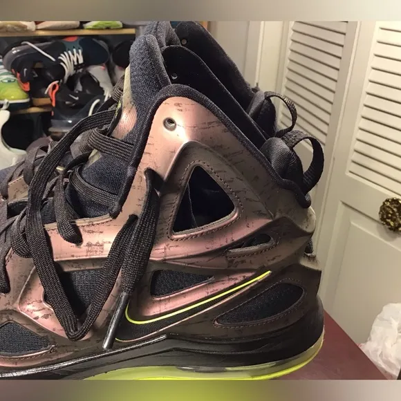 Nike Air Zoom HyperPosite 2 Copper/Black/Volt 653466-607 Sz 9.