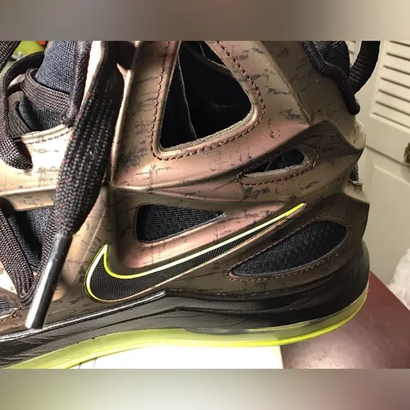 Nike Air Zoom HyperPosite 2 Copper/Black/Volt 653466-607 Sz 9.