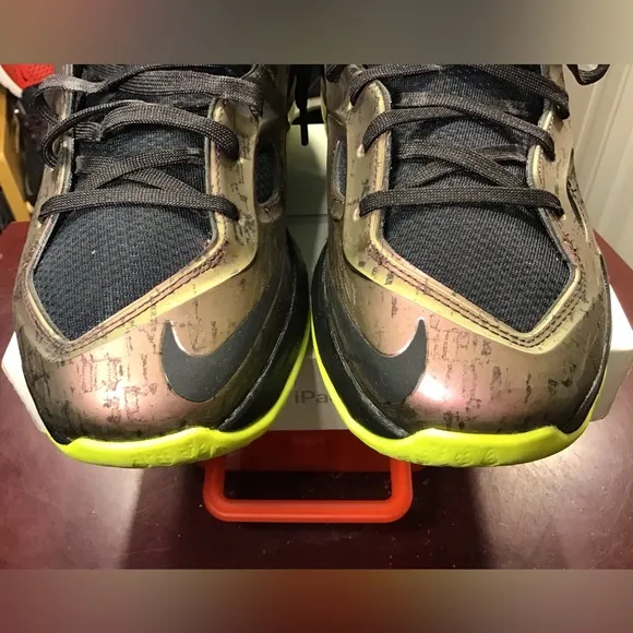 Nike Air Zoom HyperPosite 2 Copper/Black/Volt 653466-607 Sz 9.
