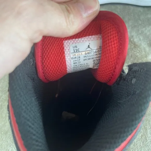 Nike Black and Red Air Jordan's