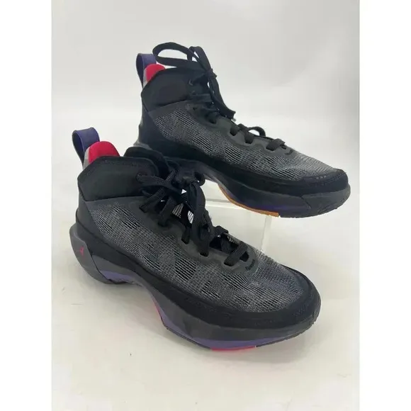 Nike Boys Air Jordan 37 Raptors DD7421-065 Black Lace Up Basketball Shoe…