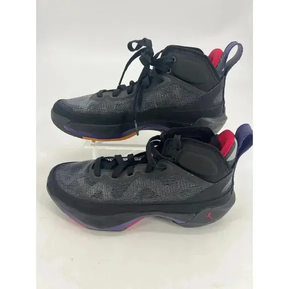 Nike Boys Air Jordan 37 Raptors DD7421-065 Black Lace Up Basketball Shoe…