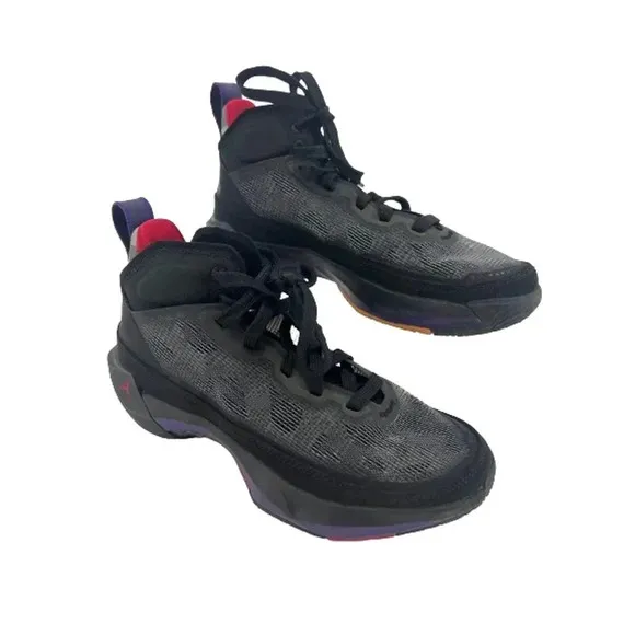 Nike Boys Air Jordan 37 Raptors DD7421-065 Black Lace Up Basketball Shoe…