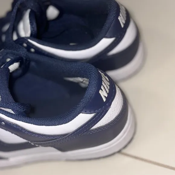 Nike Dark Blue and White Athletic Shoes