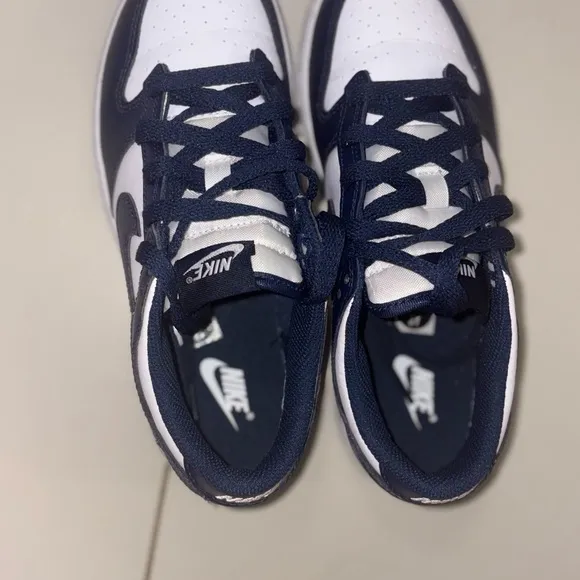 Nike Dark Blue and White Athletic Shoes