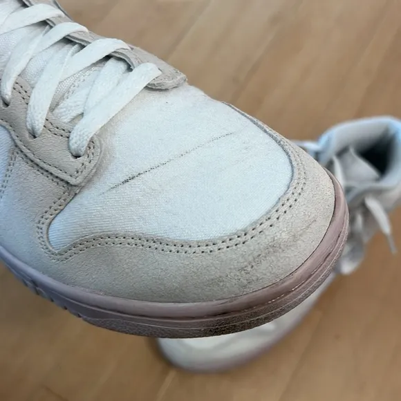 Nike Dunk Hi Retro size 10 Cracked Leather Salt Flats DV0822-100 Men's