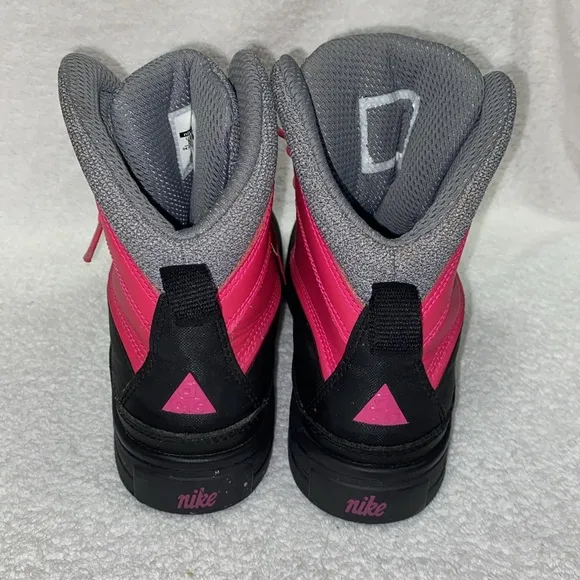 Nike Girls Acg Woodside 2 Duck Boots Leather Pink Gray Color Block 5y