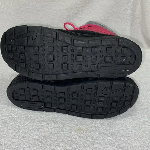 Nike Girls Acg Woodside 2 Duck Boots Leather Pink Gray Color Block 5y