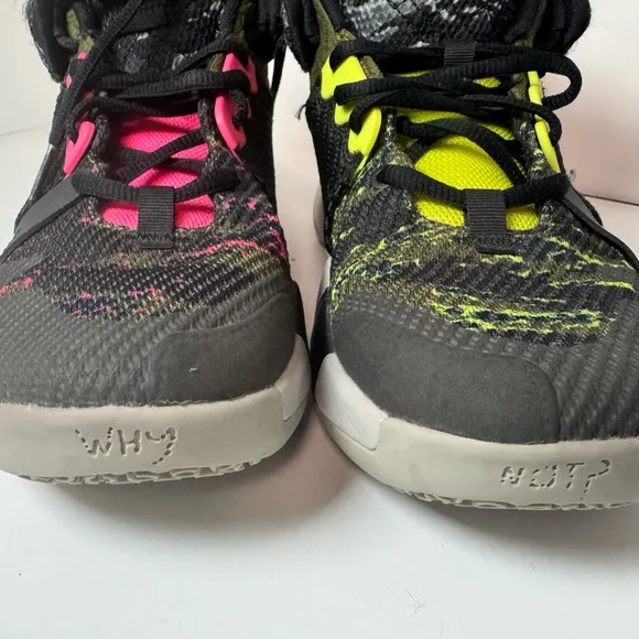 Nike Jordan Why Not Kids Athletic Shoes - Black, Pink, Green