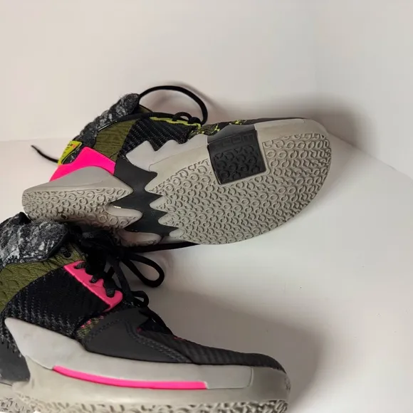 Nike Jordan Why Not Kids Athletic Shoes - Black, Pink, Green