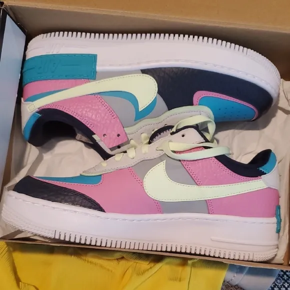 Nike Kids Air Force 1 Low - Pink and Blue