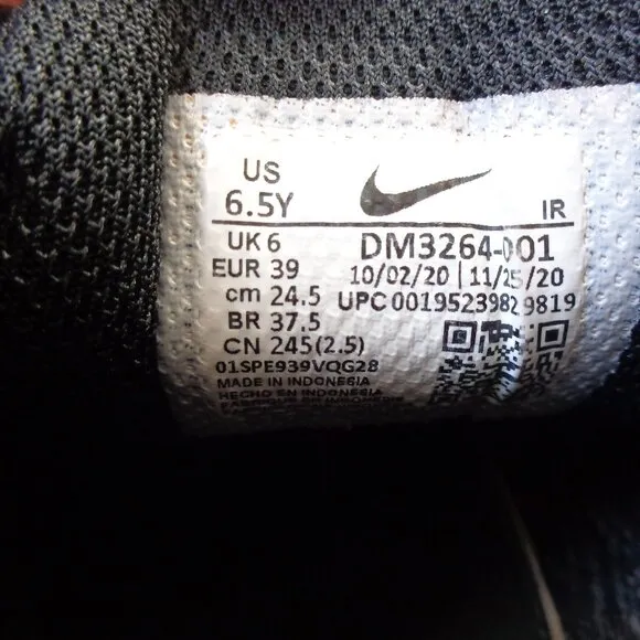 NIKE Kids Air Max‎ Plus I GS Black Volt  DM3264-001 Size 6.5Y