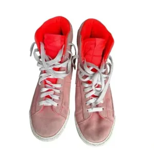 Nike‎ Kids Blazer Round Toe High Top Lace-Up Sneakers Shoes Peach Size 5Y