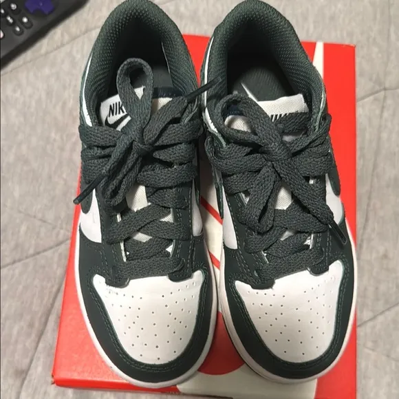 Nike Kids Dunk Low Shoes - Black and White
