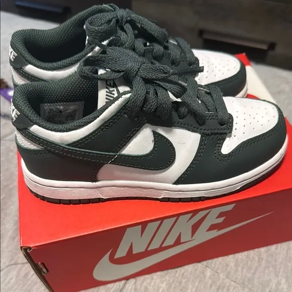 Nike Kids Dunk Low Shoes - Black and White