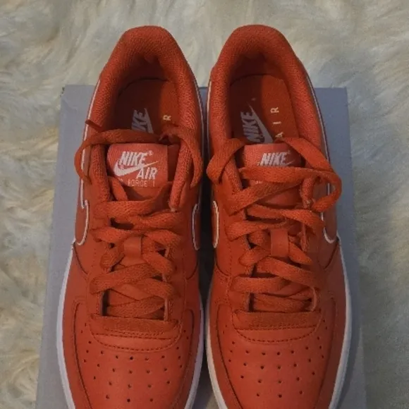 Nike Kids Red Air Force 1 Shoes