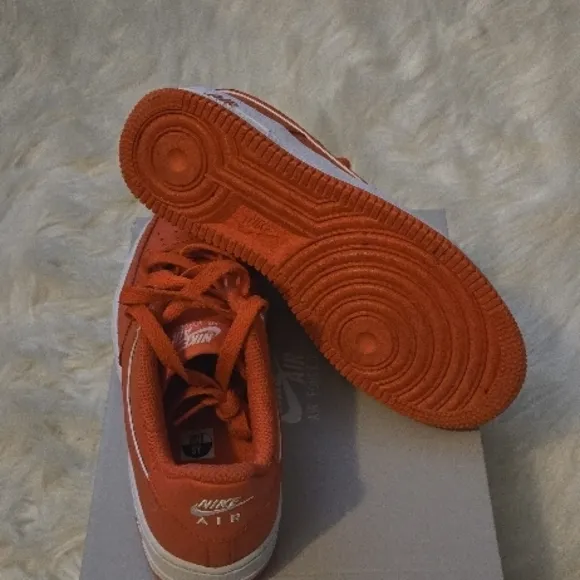 Nike Kids Red Air Force 1 Shoes