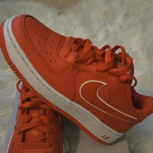 Nike Kids Red Air Force 1 Shoes