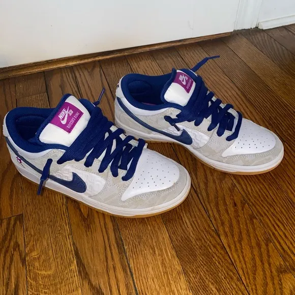 Nike Kids Shoes - White and Purple boys size 6