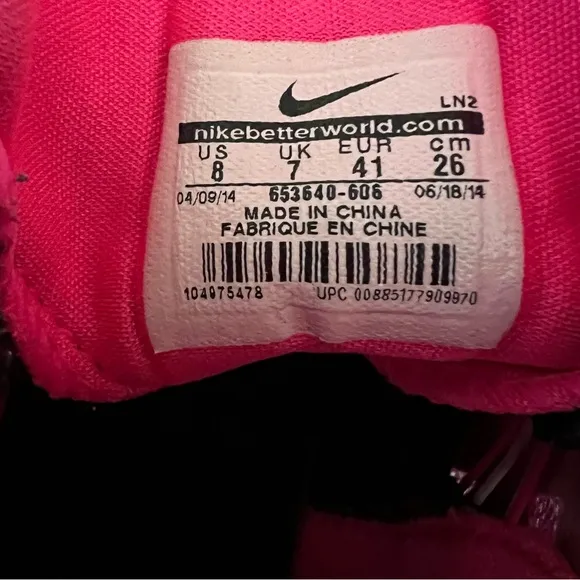 Nike‎ Pink Hyperdunk 2014 Men’s Basketball Shoes Size 8