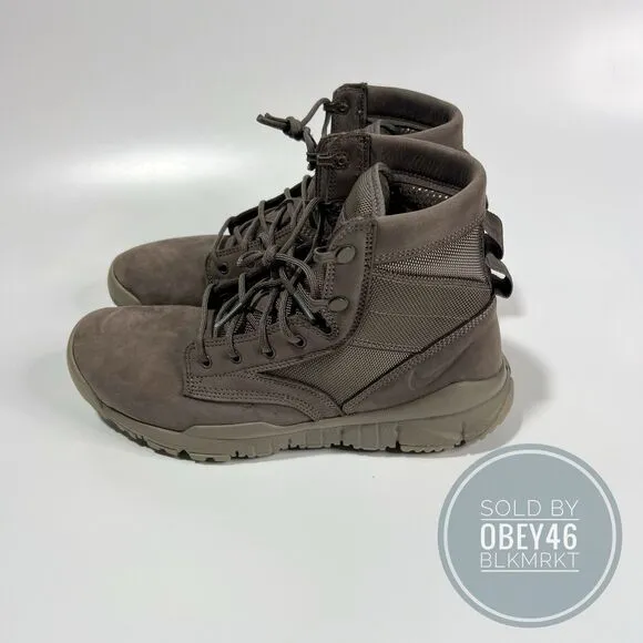 Nike SFB 6&quot; NSW Leather Dark Mushroom Gray Boots  862507-201 Men’s Size 8.5
