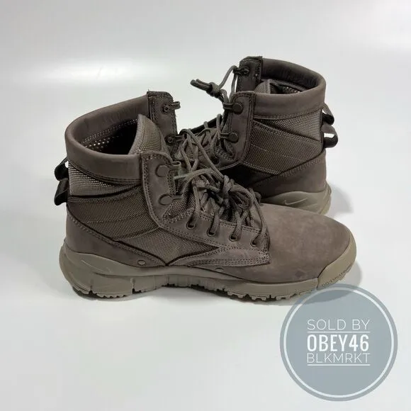 Nike SFB 6&quot; NSW Leather Dark Mushroom Gray Boots  862507-201 Men’s Size 8.5