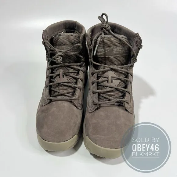 Nike SFB 6&quot; NSW Leather Dark Mushroom Gray Boots  862507-201 Men’s Size 8.5