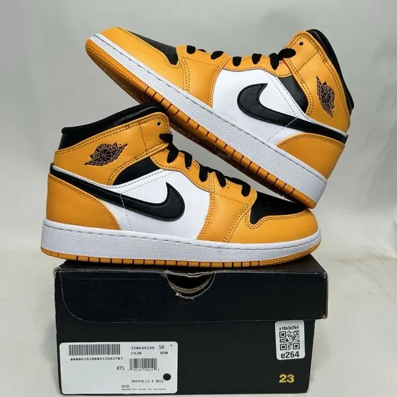 Nike Shoes Air Jordan 1 Mid GS “Taxi/Yellow Toe” 2024