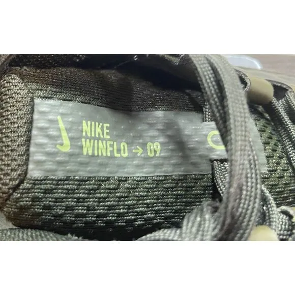 Nike Shoes Men 11 Air Winflo 9 Running Athletic Sequoia‎ Green DD6203-300 Train