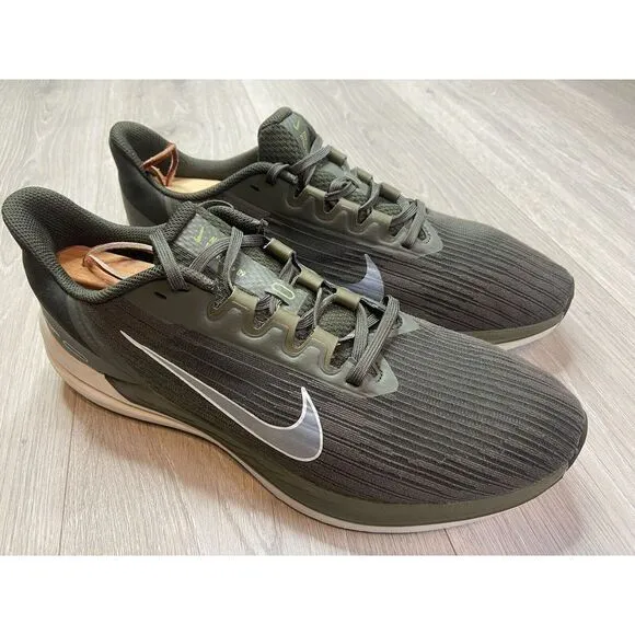 Nike Shoes Men 11 Air Winflo 9 Running Athletic Sequoia‎ Green DD6203-300 Train