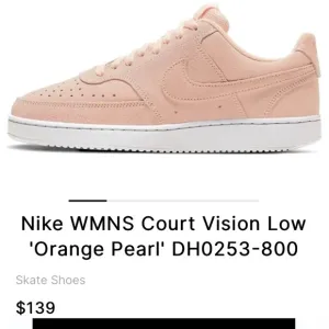 Nike Women's Court Vision Low Orange Pearl Sneakers