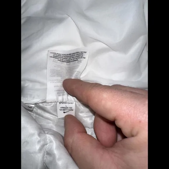 Nike X Ton Sachs Down Fill Shorts White