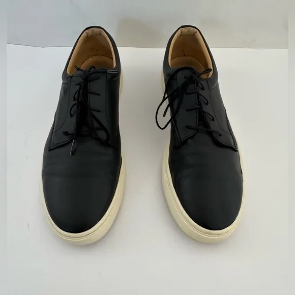 Nisolo Men's Size 10 Diego Everyday Low Top Sneaker Black Leather Shoes