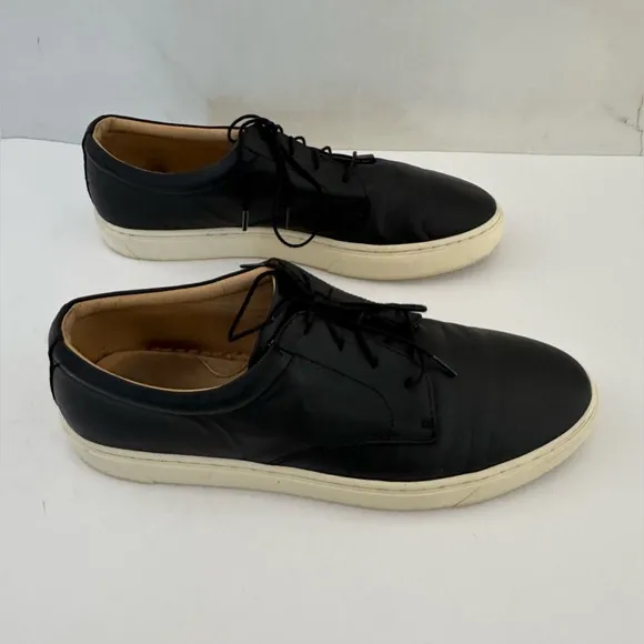 Nisolo Men's Size 10 Diego Everyday Low Top Sneaker Black Leather Shoes