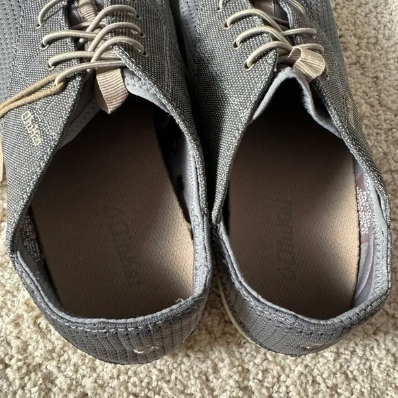 Nohea Moku mens no tie boat shoes gray charcoal clay 9